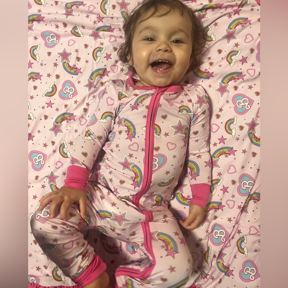 Posh Peanut Barbie convertible bamboo footie 18-24 months